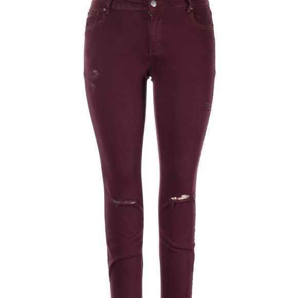 Rewash Brand Wine-Colored skinny jeans size 1 - Picture 7 of 8